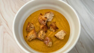 zupa krem z soczewicy czerwonej i marchewki